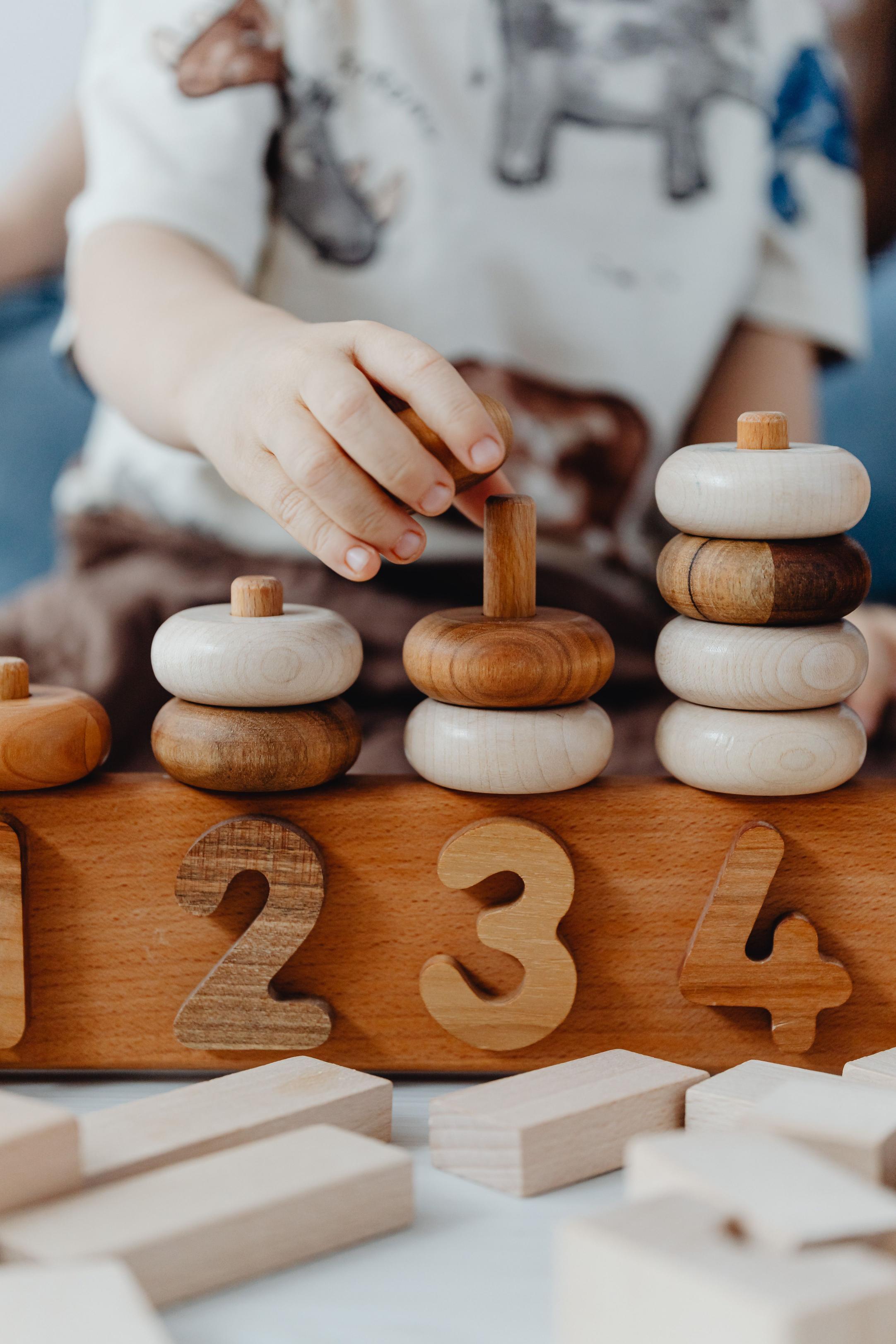 Hands-on Montessori learning materials